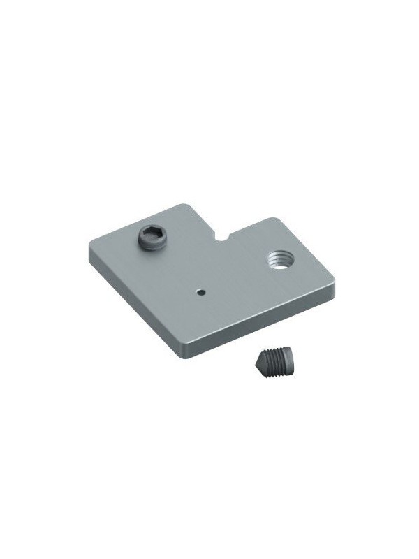 Giunzione angolare alluminio per profilo JO380/097 - predisposizione per sospensione - 2 grani inclusi