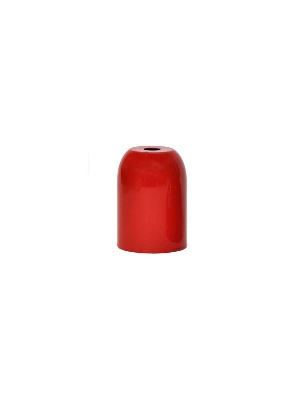 Copri Portalampada Bicchiere Metallo Colorato Rosso E27