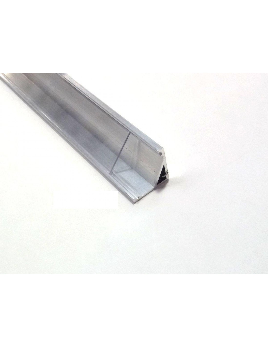 Kit 10mt Profili Angolare Alluminio Raw 2mt + Cover Trasparente Per Velette