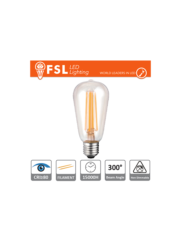 Lampada Filamento Edison - 6W 4000K E27