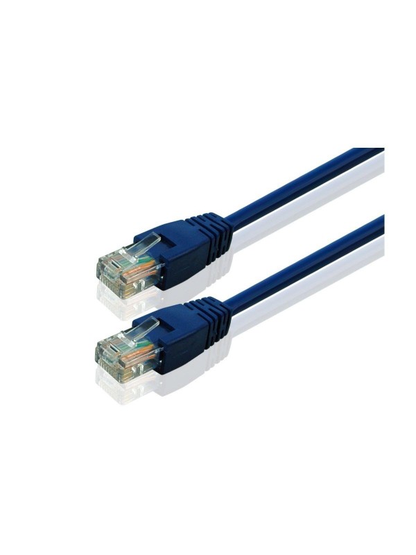 Cavo Rete Ethernet Rj45 5 Mt Utp Cat.5e Per Rete Lan Blu