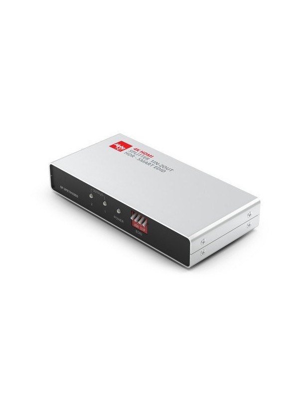 Distributore HDMI®, 1 in - 2 out 4K@60Hz con smart EDID - compatibile HDR - con scaler