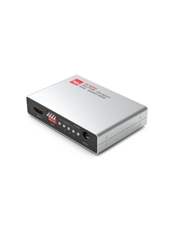 Distributore HDMI®, 1 in - 4 out 4K@60Hz con smart EDID - compatibile HDR - con scaler