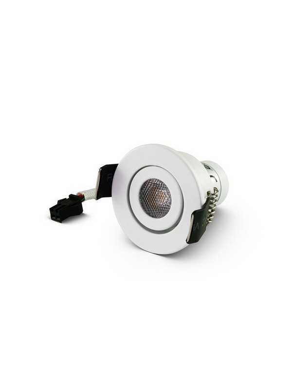 Faretto LED da incasso rotondo - 2W - 500mA - Bianco - Bianco naturale 4000K