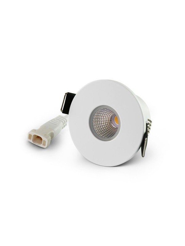 Faretto LED da incasso rotondo - 4,8W - Bianco - Bianco caldo 3000K