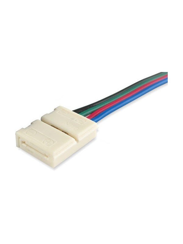 Kit di 10 cavi con connettore per nastri led RGB 10mm