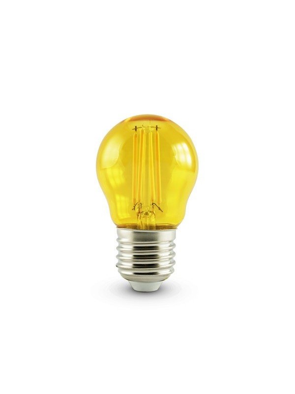 Lampada a filamento led mini-bulbo - 230Vac - E27 - 4,5W - Gialla