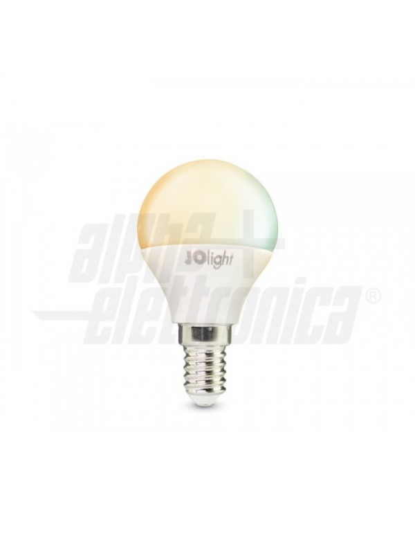 Lampada Led Smart Wifi E14 5W Bianco dinamico 2700K-6500K 470 Lumen compatibile Google / Amazon