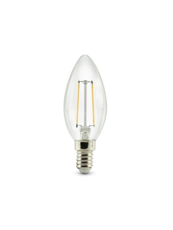 Lampadina Led a filamento candela E14 - 2,5W - 230Vac - Bianco naturale