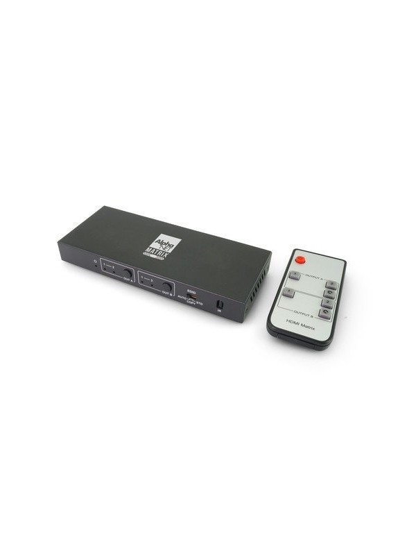 Matrice HDMI®, 2 In - 2 Out 4K@60Hz - compatibile HDR - estrazione audio