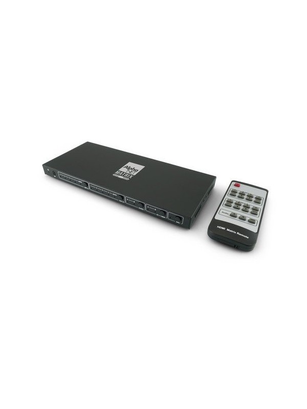 Matrice HDMI®, 4 In - 2 Out 4K@60Hz - Con Scaler - compatibile HDR - ARC - estrazione audio